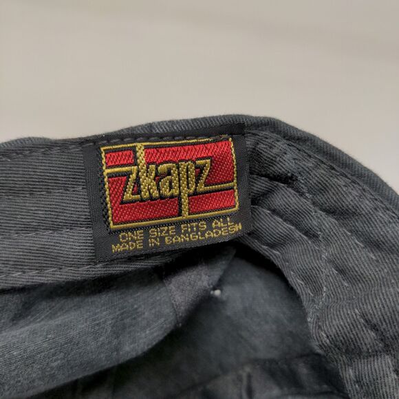 ZKAPZ Men's Slideback Hat Gray OSFA Embroidered Stick Figure Waving Logo - Picture 11 of 11